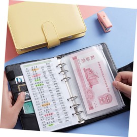 Operitacx 96pcs Loose-Leaf Budget Planner Cards for Personal Finance Cash Consumption Tracking Sheets Portable Office Supplies for Home Travel and Business Budgeting