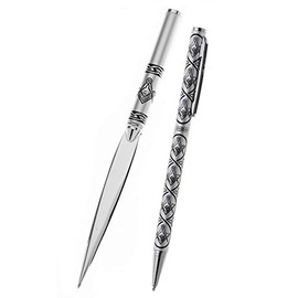 Pen & Letter Opener Set with Masonic Design & Gift Boxed