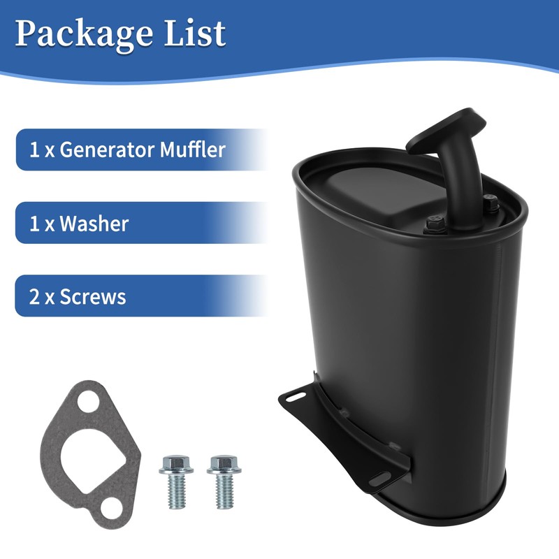 Generator Muffler Silencer Kit, Compatible with Honda GX160 GX200 Clone