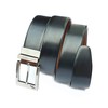 STARHIDE Mens Twist Reversible Black To Brown Leather Dress Belt