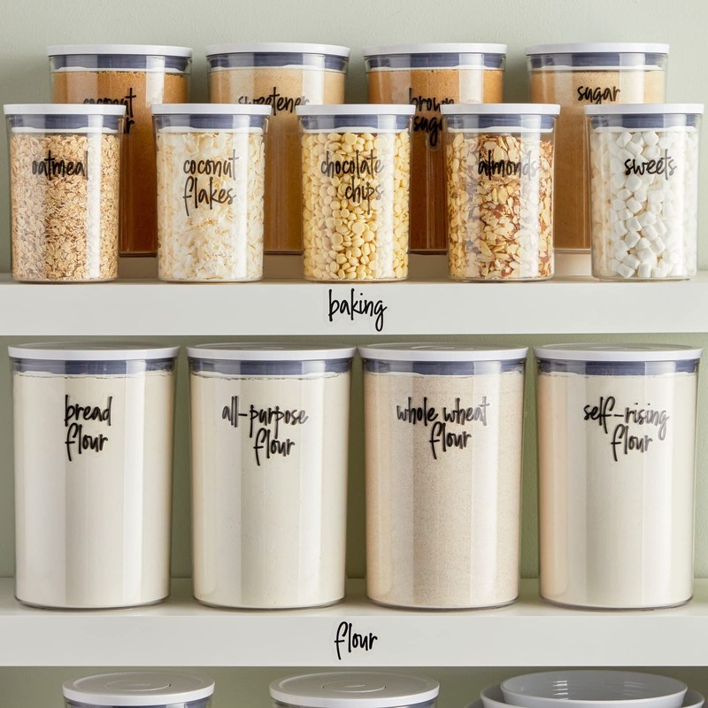 Talented Kitchen Pantry Labels for Food Containers 157 Piece -