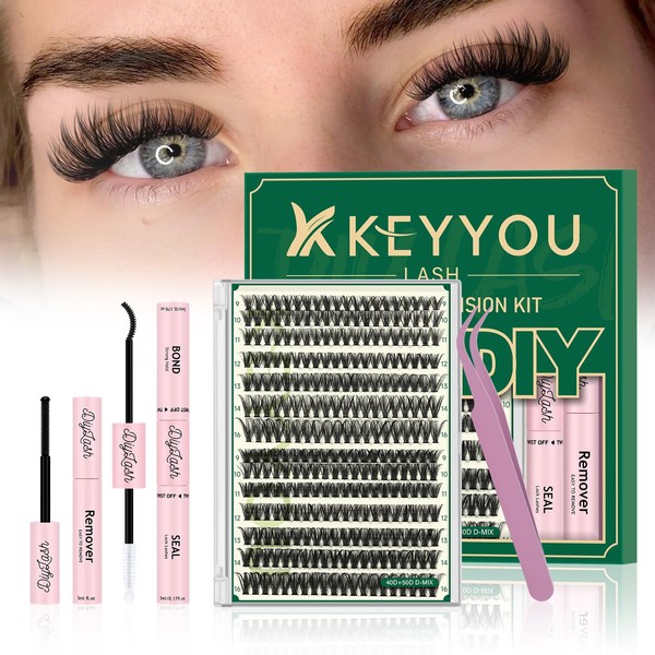 DIY Lash Extension Kit KEYYOU LASH 280Pcs Individual Eyelash Extension