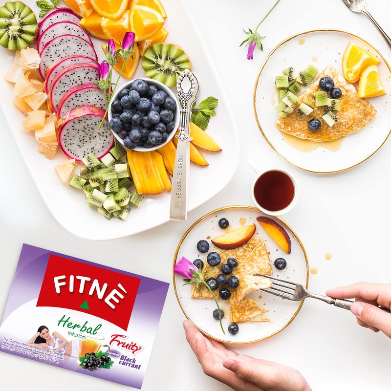 FITNE Black Currant Herbal Green Tea Fruity Scent With Garcinia