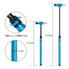 WHDZ Dent Repair Combination Hammer, Repair Tool, Rubber Hammer, Dent Repair, Car Dent Repair, Repair Pen, Adjustable, Sheet Metal Hammer, For Cars, Head Replacement, DIY Tool, Rubber Mallet, Blue, 15