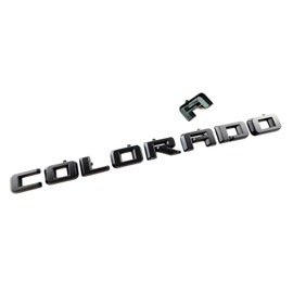 Overlay New Emblem 3D Letter Side Door Rear Tailgate Badge Nameplate Compatible with 2023-2024 Colorado Set (Matte Black)
