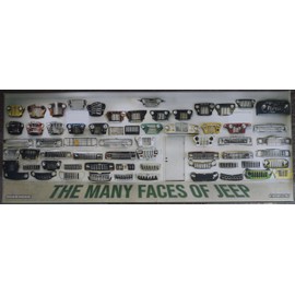 Jeep Grilles 1000 Piece Jigsaw Puzzle for Adults - The Many Faces of Jeep - Extreme Fun Puzzle Difficult Challenging 1000 Piece Puzzle Fun for The Whole Family. Difficult Puzzles for Adults