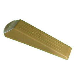 3 x Door Stop Wedge Stops Rubber Lock Light Brown