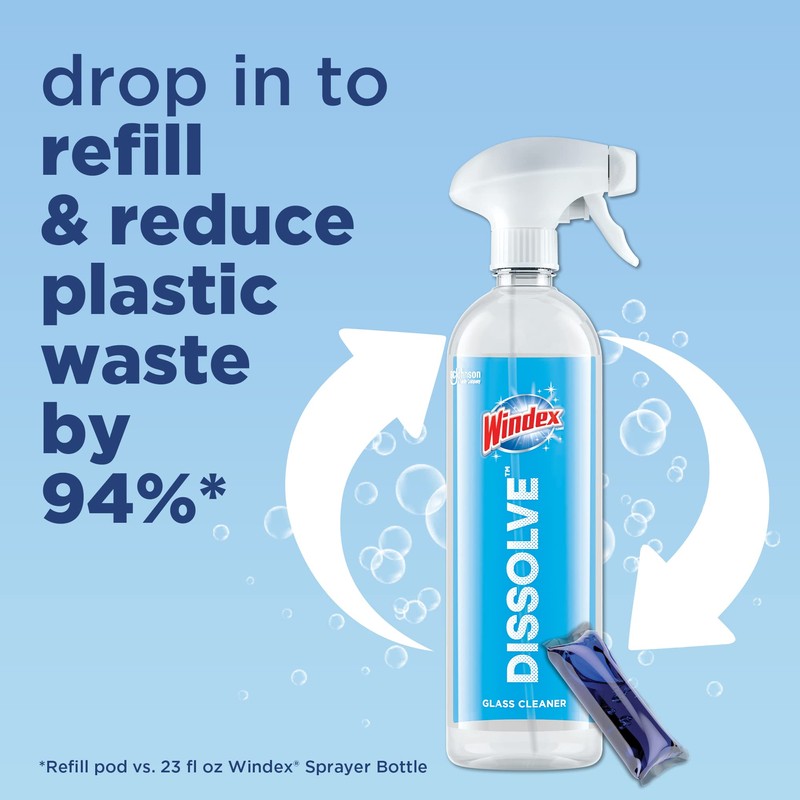 WINDEX DISSOLVE PODS STARTER KIT 1+1 0.28 FLOZ