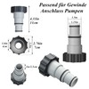 Taicols A Adapter for Pool, Replacement Hose Adapter for Pumps,