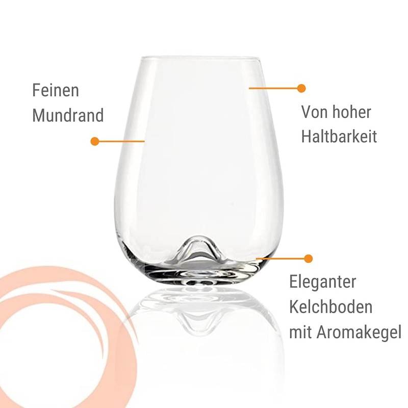 Stölzle 104 00 12 Set Vulcano Cup with Aroma Cone,