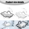 2 Pcs Soap Dish Holder, No Drilling, 304 Rustproof Stainless