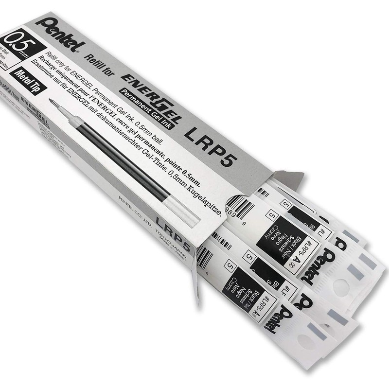 Pentel 0.5 mm EnerGel Permanent Ink Refills - Black Ink