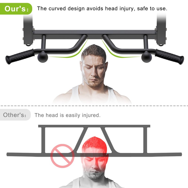 Kipika 32" Ceiling Mounted Pull Up Bar - Heavy Duty,