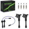Set of 2 Ignition Coils Pack GN10301 FP85-18-100C-9U UF407 &