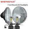 SHENKENUO Pair 7inch Round Led Headlights Lamp for Chevy Bel