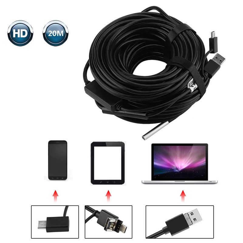 WiFi Endoscope HD Inspection Camera 3 in 1 USB/Micro USB/Type