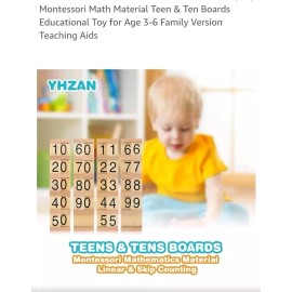 Unbranded MONTESSORI Insert Wood Board Number Counting Tool Kids. S7