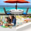 Premium Oilcloth Tablecloth Vinyl Oilcloth Washable Round 150 cm White
