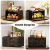 Trironsun Bamboo Bread Box for Kitchen Counter Farmhouse Bread Storage