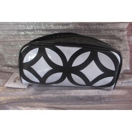 PHILOSOPHY BLACK & WHITE   ZIPPERED  COSMETIC POUCH...NEW