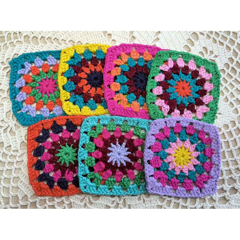 Crochet Granny Square Doily Appliques Embellishments, Scrap Booking, Small Wedding