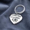 PHOCKSIN I Love You Grandma Text Engraved Lockets Silver Heart