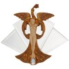 Design Toscano Art Nouveau Peacock Princess Mirrored Wall Sculpture