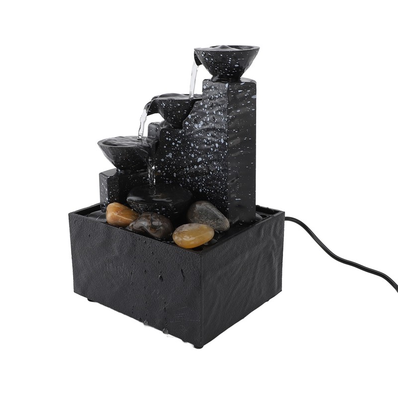 Tabletop Fountain Circulating Water Decorative USB Desk Waterfall Fountain with
