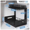 Biboraya 2 Pack Under Sink Organizer Upgrade To Professional Rails,2-Tier