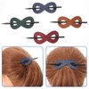 Balacoo 4pcs Hair Pin Leather Hair Stick: Hair Barrette Hair