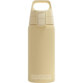 SIGG - Isolierte Trinkflasche - Thermosflasche Shield Therm One Opti Yellow kohlensäurehaltige Getränke - Auslaufsicher - Spülmaschinenfest - BPA-frei - 90% recycelter Edelstahl - Hellgelb - 0,5L