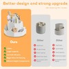 360-Degree Rotating Desk Organiser, White Multi-Compartment Storage Caddy for Stationery