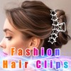 CASDRE Star Hair Claw Clips Metal Medium Hair Clips for