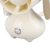 Handheld Fan Cute Cartoon Dog Shaped 3 Speeds Rechargeable Portable