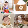 Jindizi 5Ppcs Baby Headbands,Flower Baby Girl Headbands Nylon Newborn Headbands