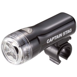 Captain Stag Y-7086 Bicycle Light, Headlight, LED, 3 LED Light, 227 SLIM, No Installation Tools Required, Daily Use, Waterproof, Brightness, 160 Candela, Bicycle Light, Black