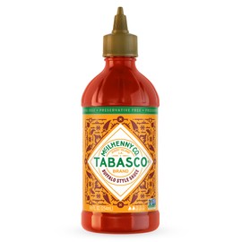 TABASCO Brand Buffalo Style Sauce, Medium Hot Sauce, Easy-to-Squeeze Bottle, Thick & Tangy, Five Simple Ingredients, Great on Chicken Party Wings & More, 8.6 Fl Oz (Pack of 1)