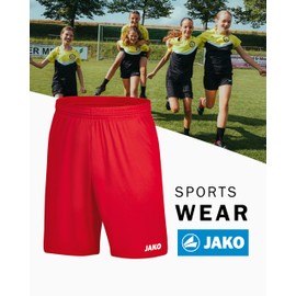 Jako Manchester 2.0 Women's Sports Shorts, red, 42-44