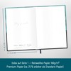 paper&you® Bullet Journal Dotted A4+ with Elastic Band [Shiny Teal]