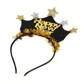 BinaryABC Happy New Year Headband Tiara,2026 New Year Eve Party Supplies