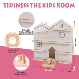 Givilio Large Tonie Shelf for Toniebox - Toniebox Storage for All Your Tonie Accessories, toniebox Characters and toniebox Figures, Display Collection, Tonie Shelf(White)