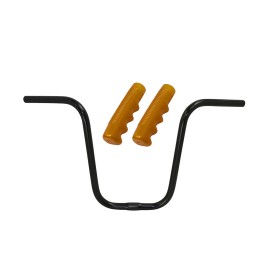 OG Lowrider Handlebar U 13" 25.4mm Black & Grps Lowrider 120mm Gold