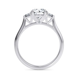 Women's 925 Sterling Silver Engagement Ring Wedding Rings Women 1.25 Carat 7A Cubic Zirconia Ring with Gift Box Engagement Wedding Gift, Non-precious metal