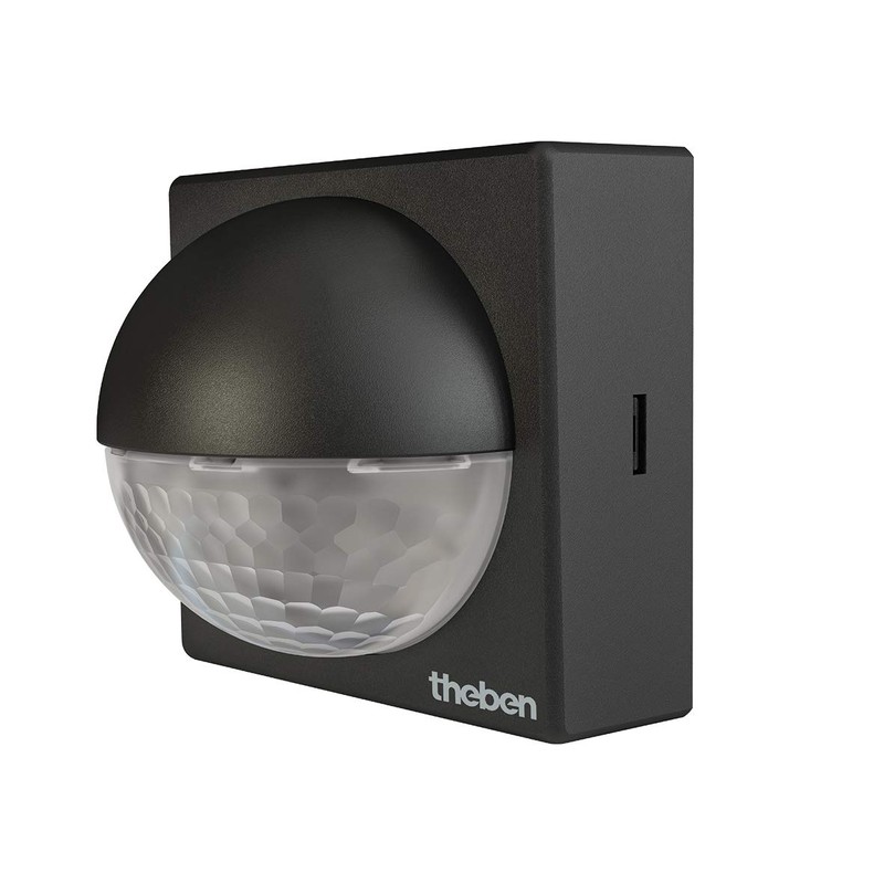 Theben 1010201 theLuxa R180 BK - 180° Passive Infrared (PIR)