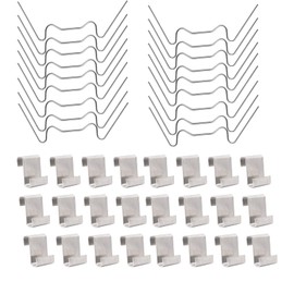 TRIXES Pack of 100 Greenhouse Clips for Attaching Greenhouse Windows/Glass, Plastic, Polycarbonate, Plexiglass Panes, Aluminium Accessories for Window Replacement Clamp in Greenhouses