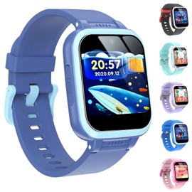 Kids Watch, Smart Watch, Girls, Toys, Boys, Toys, Smartwatch, Wristwatch, Wristwatch, 6 Years, 7 Years, 8 Years, 9 Years, Birthday Gift, Selfie Camera, Game, Music, Alarm, Pedometer, Recording,