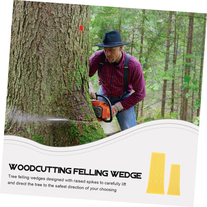 ORFOFE Plastic Tree Felling Wedges 4pcs Set for Logging and