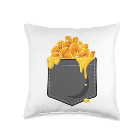 Mac And Cheese Pocket Throw Pillow
