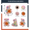 DolliBu Rainbow Bear Stuffed Animal with Basketball Plush – Soft