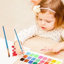 12 Piece Brush Set, Premium Nylon Acrylic Paint Brush, Artist Acrylic Brush, Painting Oil Paint Brush Set for Acrylic Paints, Oils and Gouache, Blue